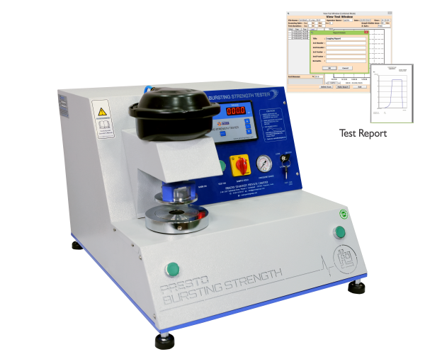 Bursting Strength Tester Digital Cum Computerised  Model With Pneumatic Clamping